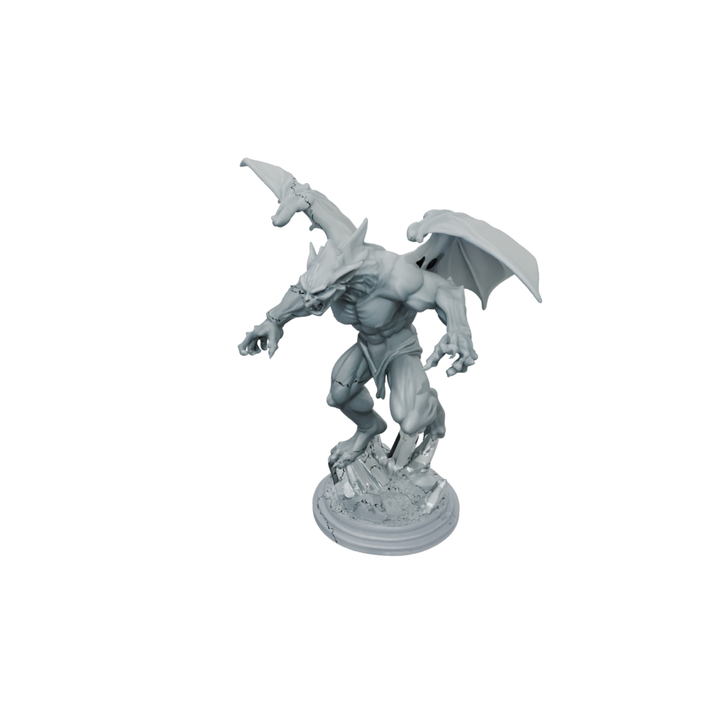 Crystal Gargoyle Sentinel — tabletop minis 3D print model, STL