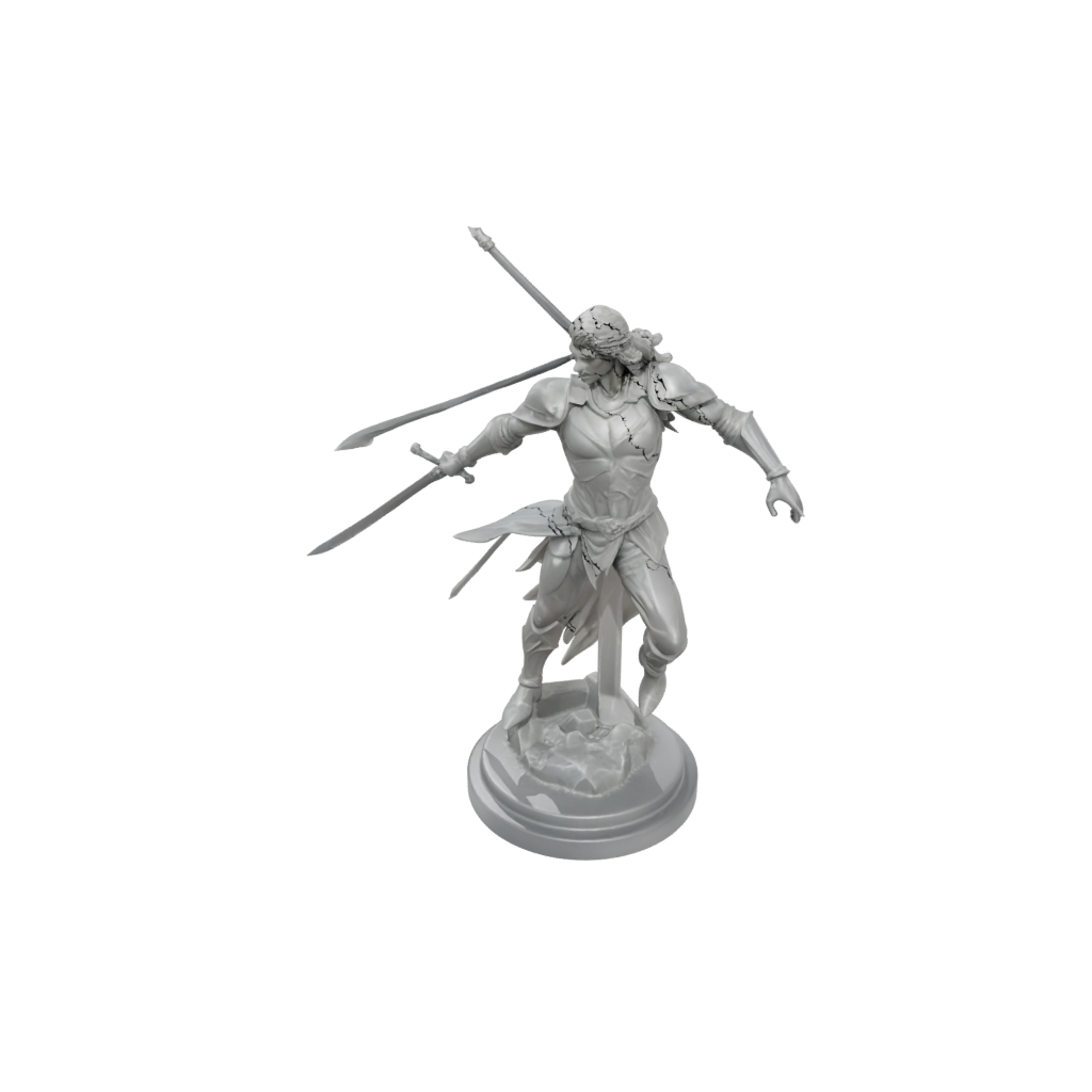 Crystal Human Swordmaster
