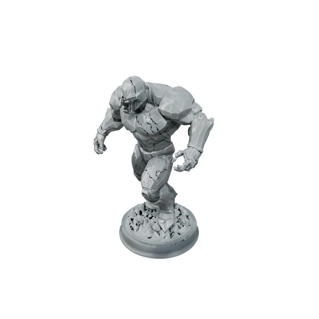 Crystal Iron Golem — tabletop minis 3D print model, STL