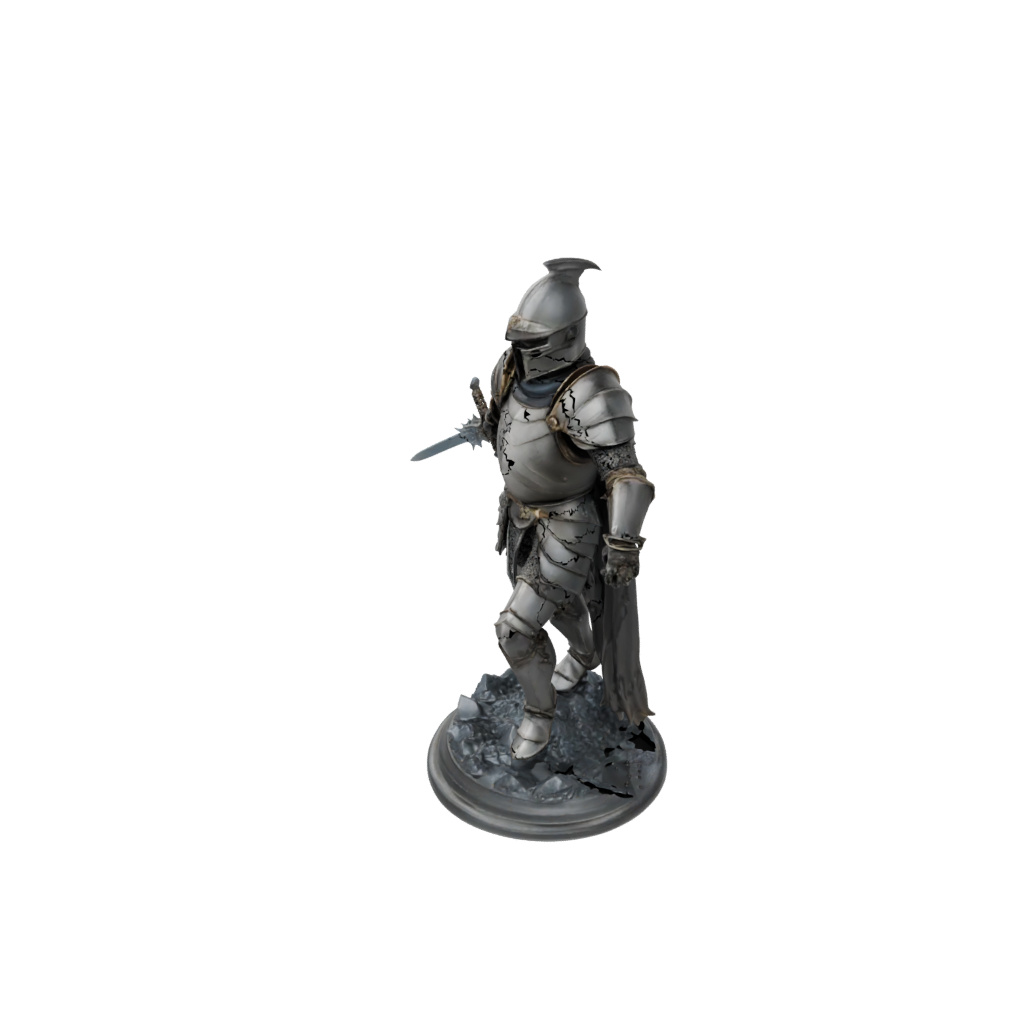 Crystal Knight In Full Plate Armor