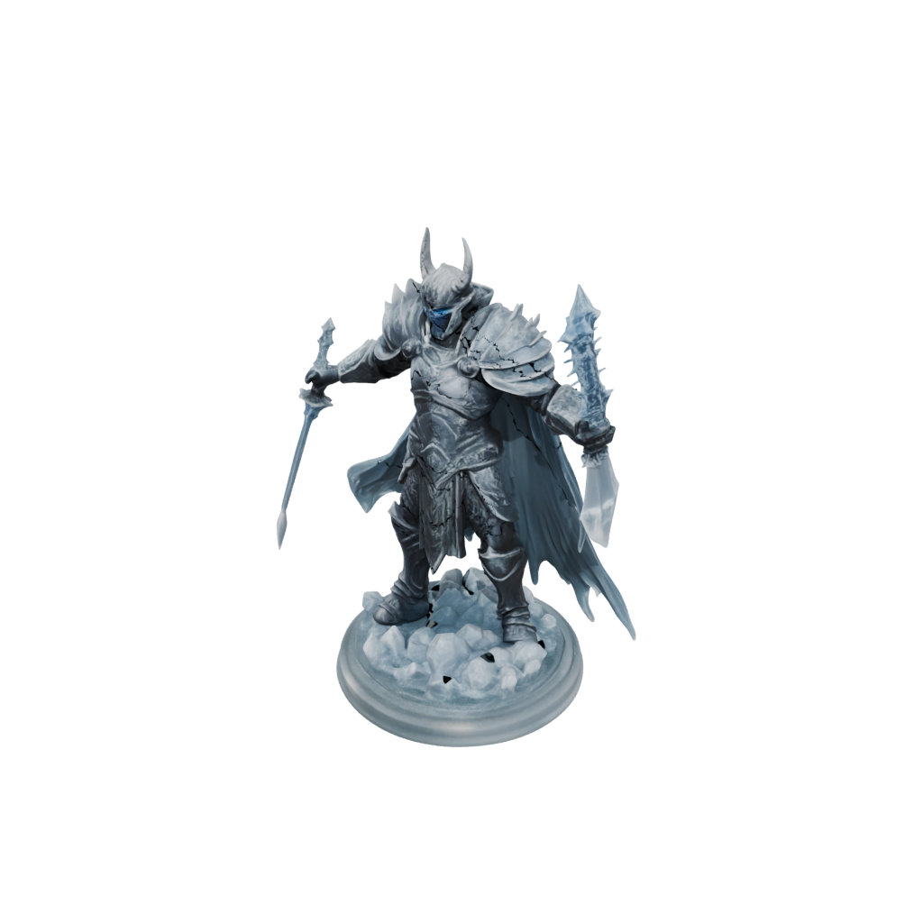 Crystal Lich King — tabletop minis 3D print model, STL
