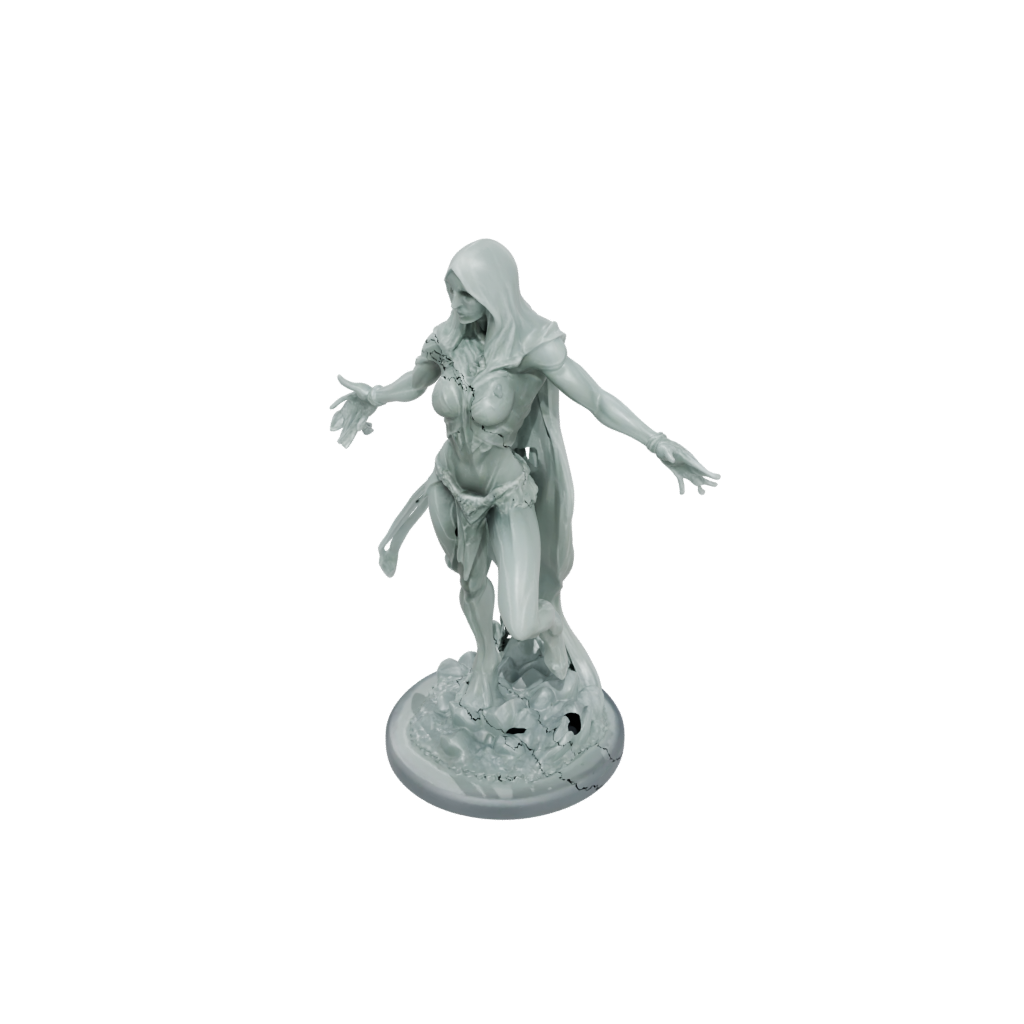 Crystal Necromancer Summoner — tabletop minis 3D print model, STL