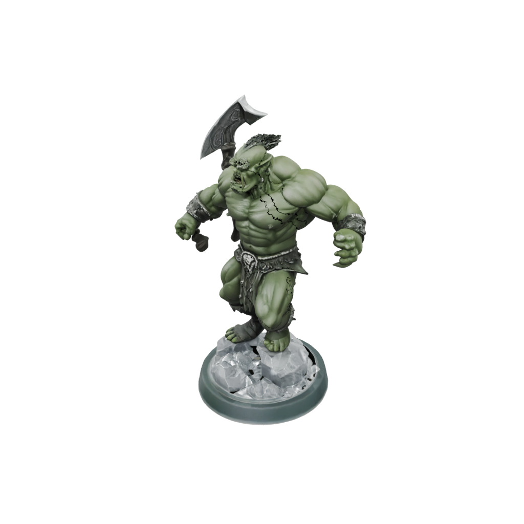 Crystal Orc Brute With Cleaver