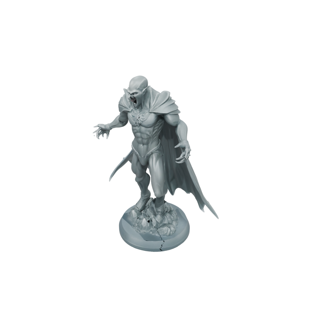 Crystal Vampire Lord — tabletop minis 3D print model, STL
