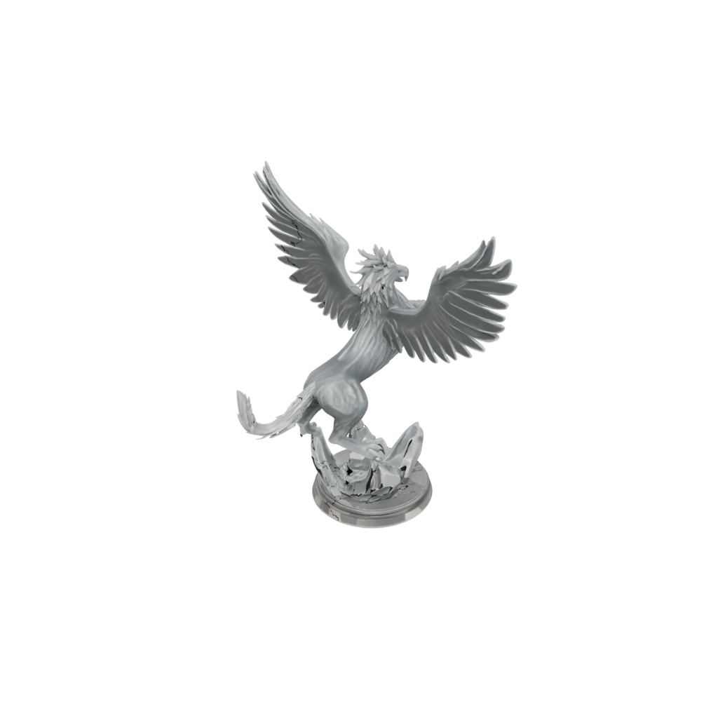 Crystal Winged Griffin — tabletop minis 3D print model, STL