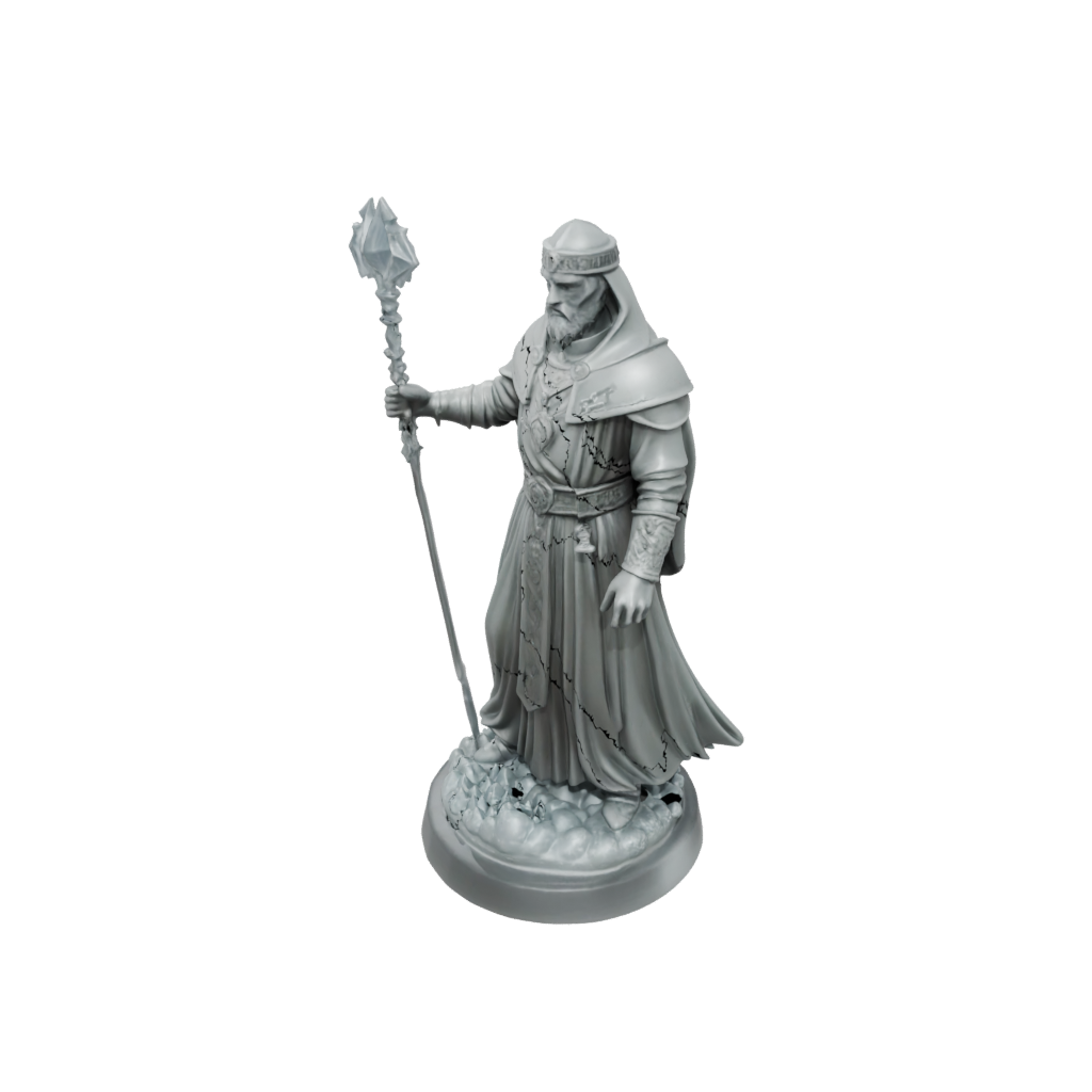 Crystal Cleric Priest With Mace