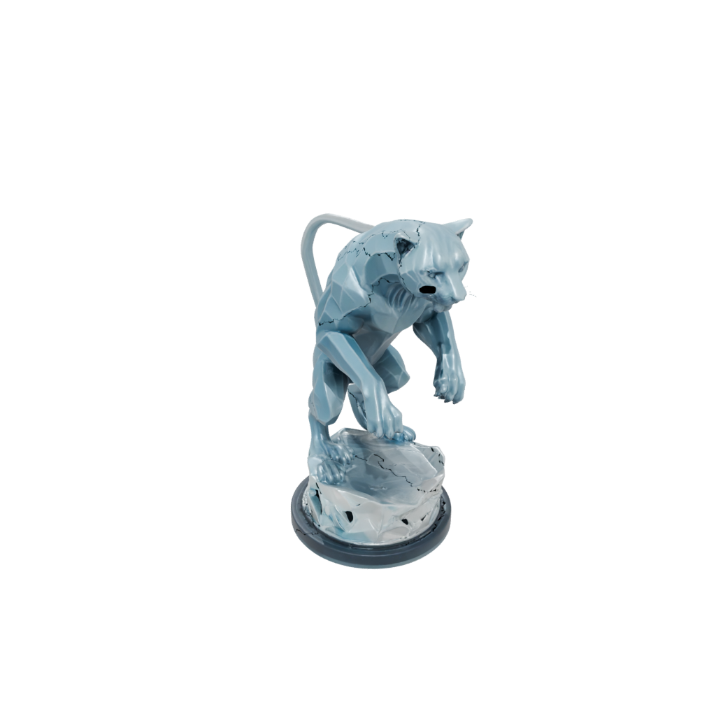 Crystal Displacer Panther — tabletop minis 3D print model, STL