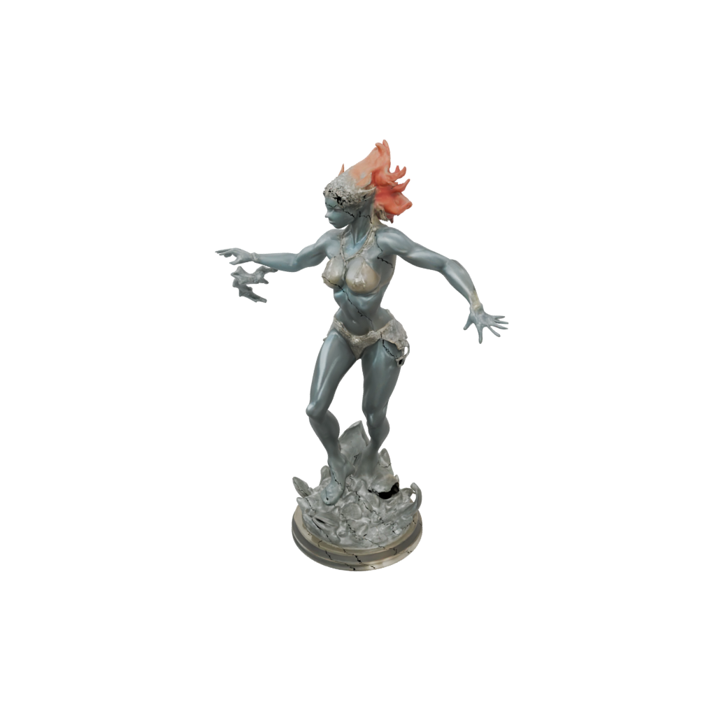 Crystal Fire Genie Efreet