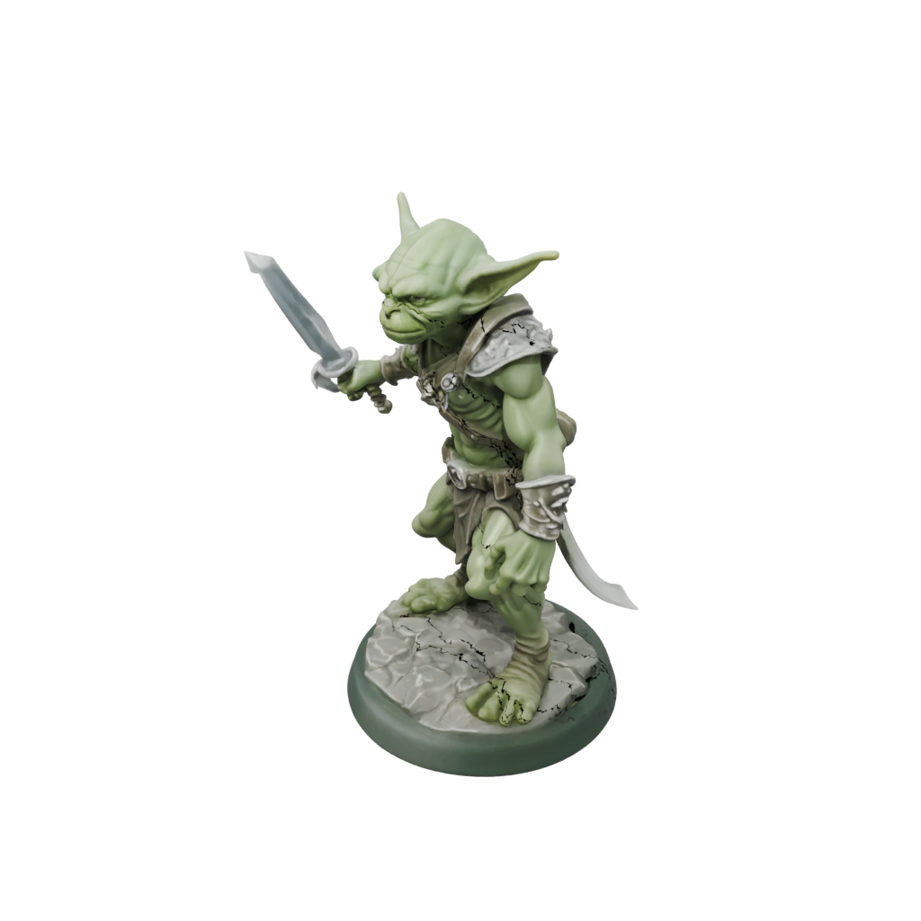 Crystal Goblin Scout — tabletop minis 3D print model, STL
