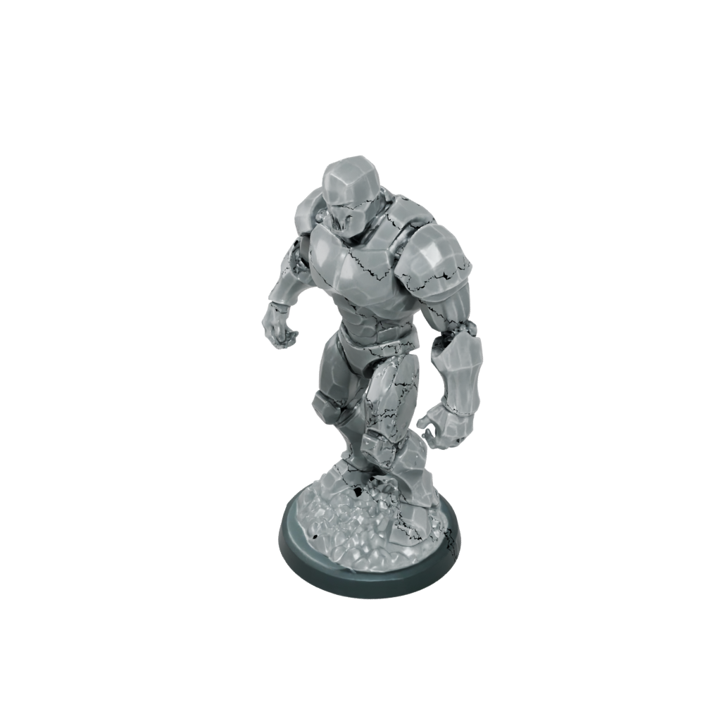 Crystal Iron Golem — tabletop minis 3D print model, STL