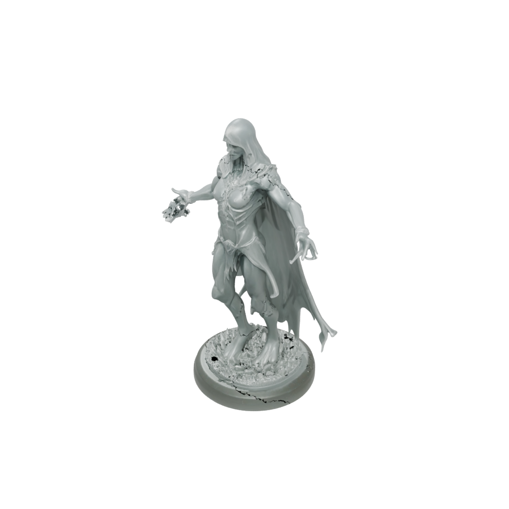 Crystal Necromancer Summoner — tabletop minis 3D print model, STL