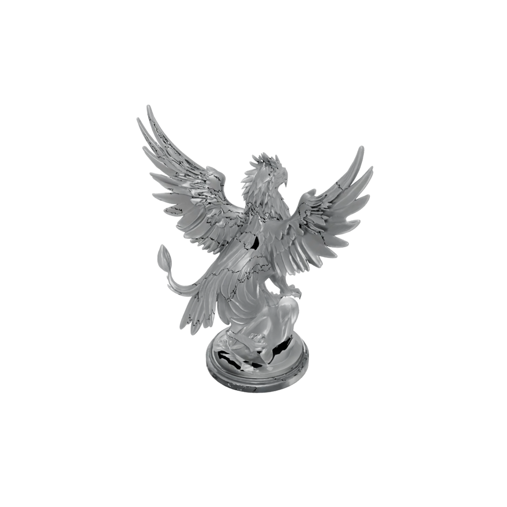 Crystal Winged Griffin — tabletop minis 3D print model, STL
