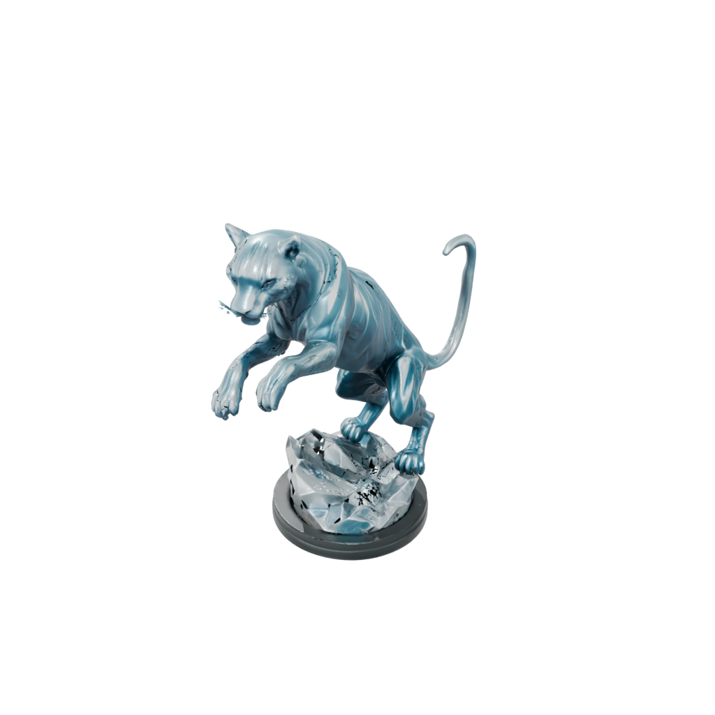 Crystal Displacer Panther — tabletop minis 3D print model, STL