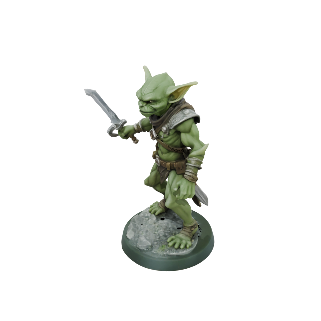 Crystal Goblin Scout — tabletop minis 3D print model, STL