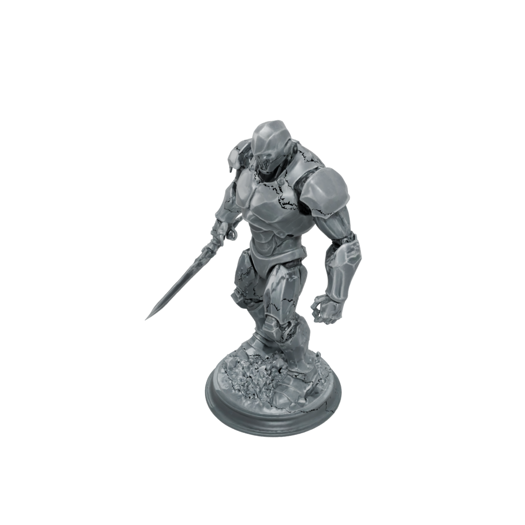 Crystal Iron Golem — tabletop minis 3D print model, STL