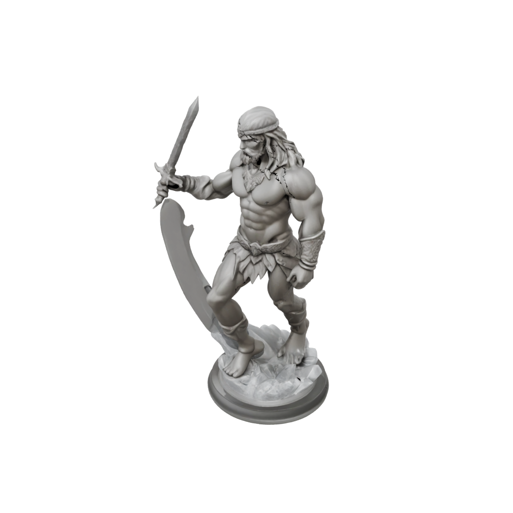 Crystal Barbarian With Greatsword