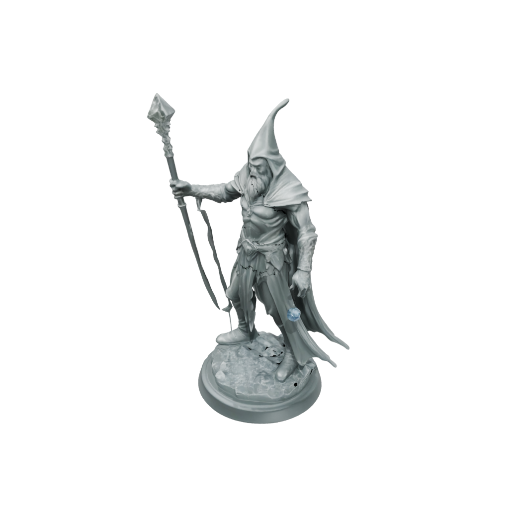 Crystal Battle Wizard With Staff
