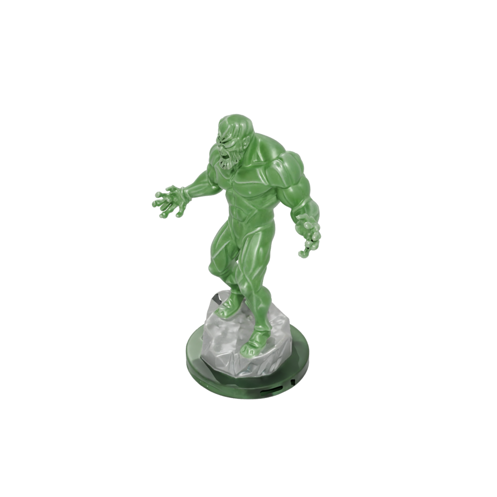 Crystal Gelatinous Cube Ooze — tabletop minis 3D print model, STL