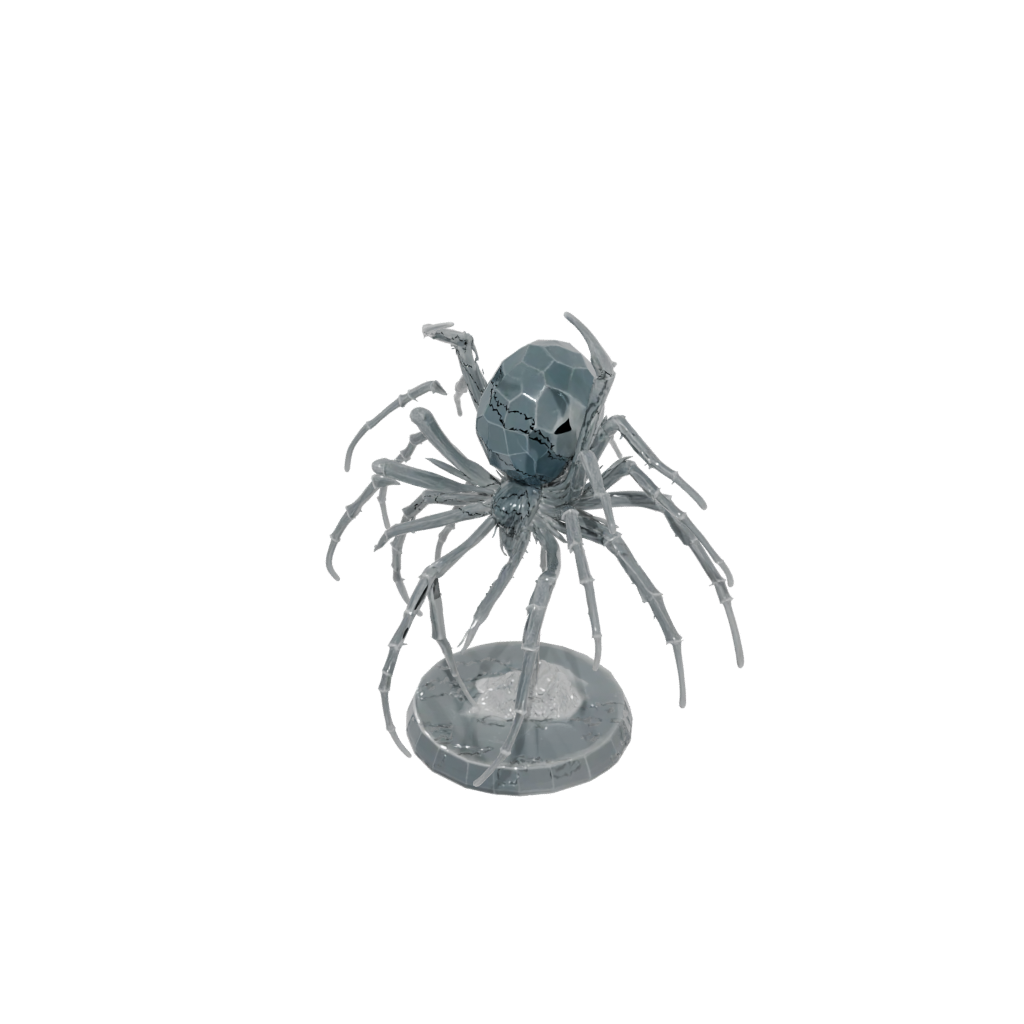 Crystal Giant Spider — tabletop minis 3D print model, STL