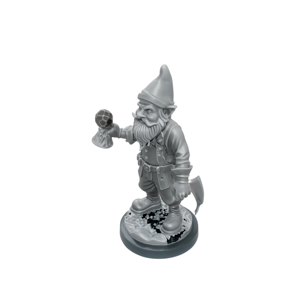 Crystal Gnome Tinkerer — tabletop minis 3D print model, STL