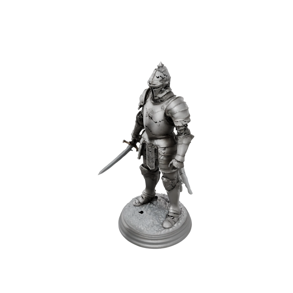 Crystal Knight In Full Plate Armor