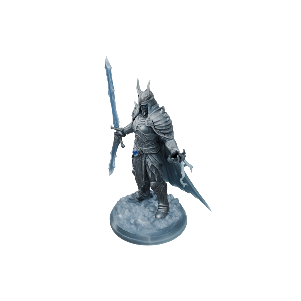 Crystal Lich King — tabletop minis 3D print model, STL
