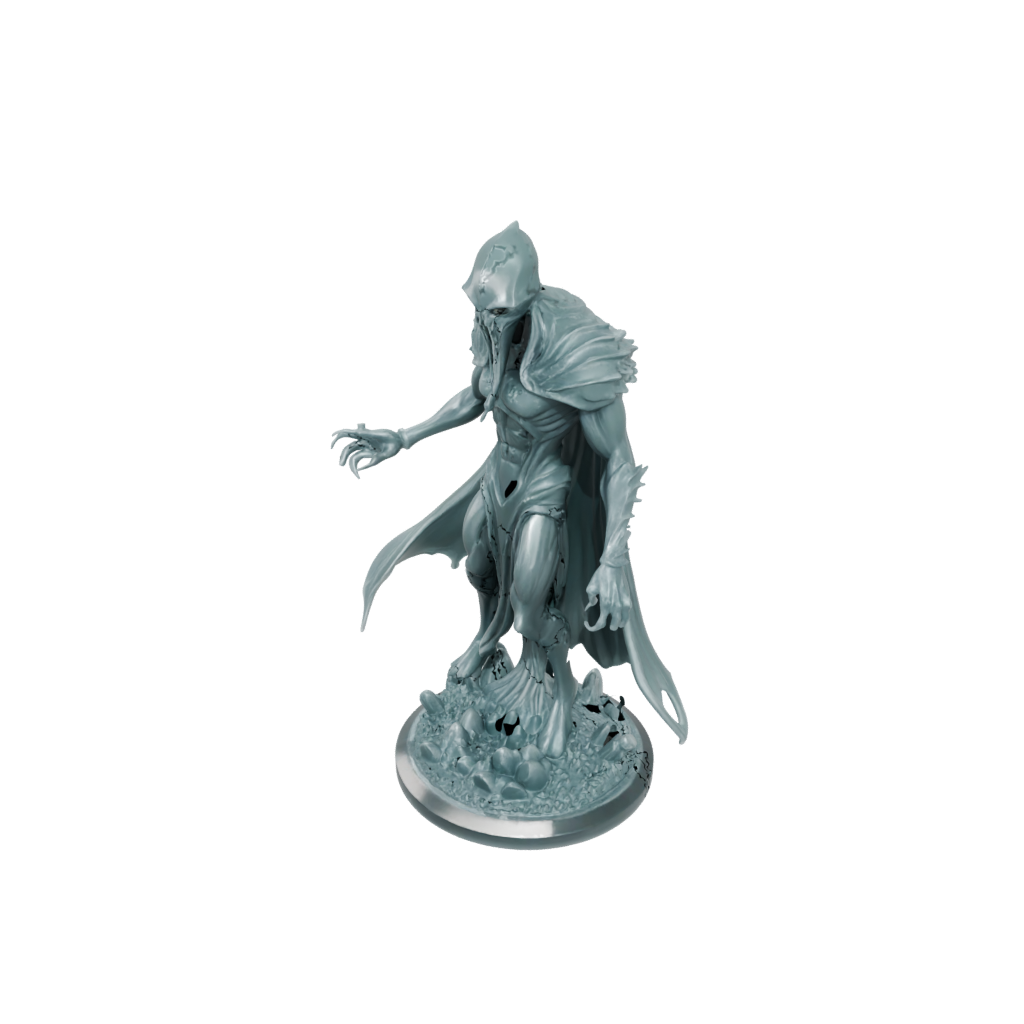 Crystal Mind-Flayer Style Aberration — tabletop minis 3D print model, STL