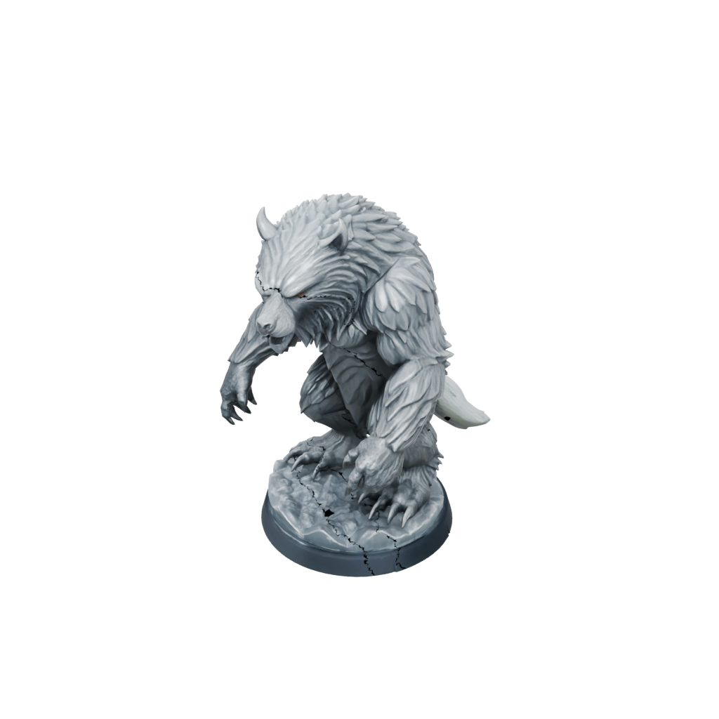 Crystal Owlbear Beast — tabletop minis 3D print model, STL