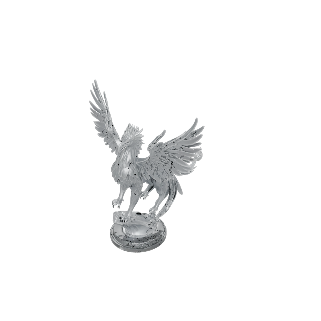 Crystal Winged Griffin — tabletop minis 3D print model, STL