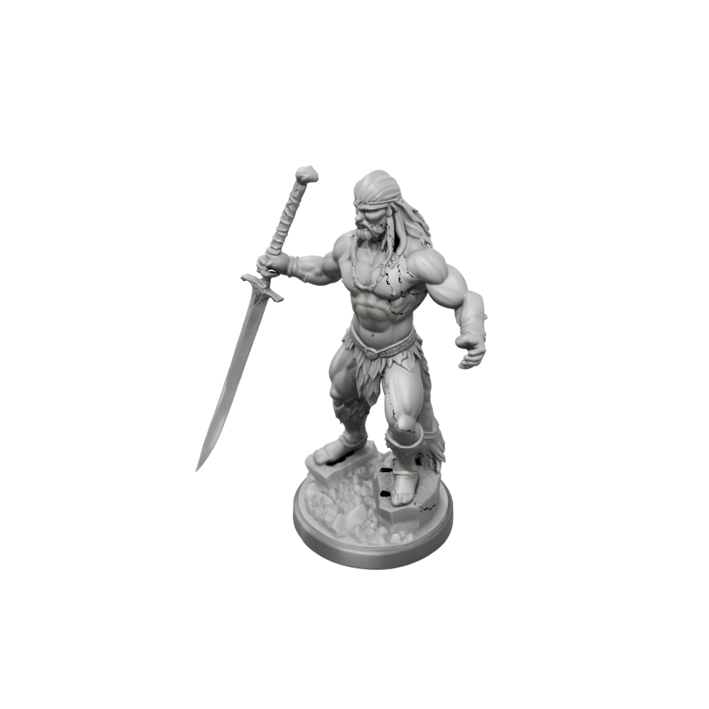Crystal Barbarian With Greatsword