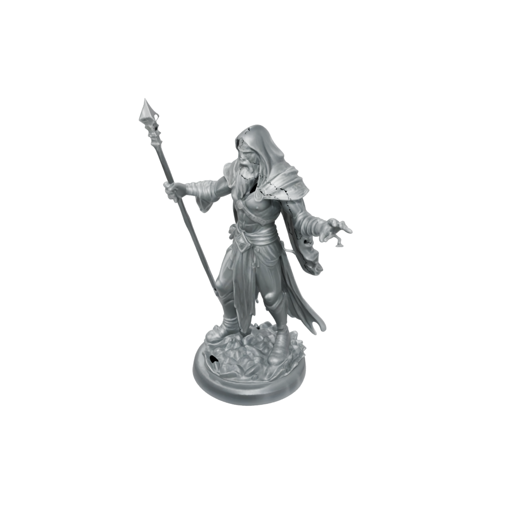 Crystal Battle Wizard With Staff
