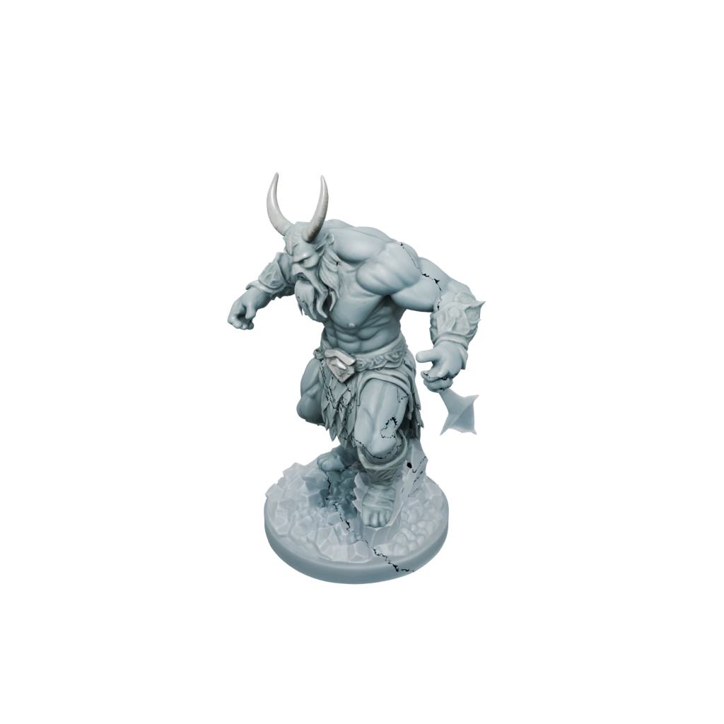 Crystal Frost Giant Jarl — tabletop minis 3D print model, STL