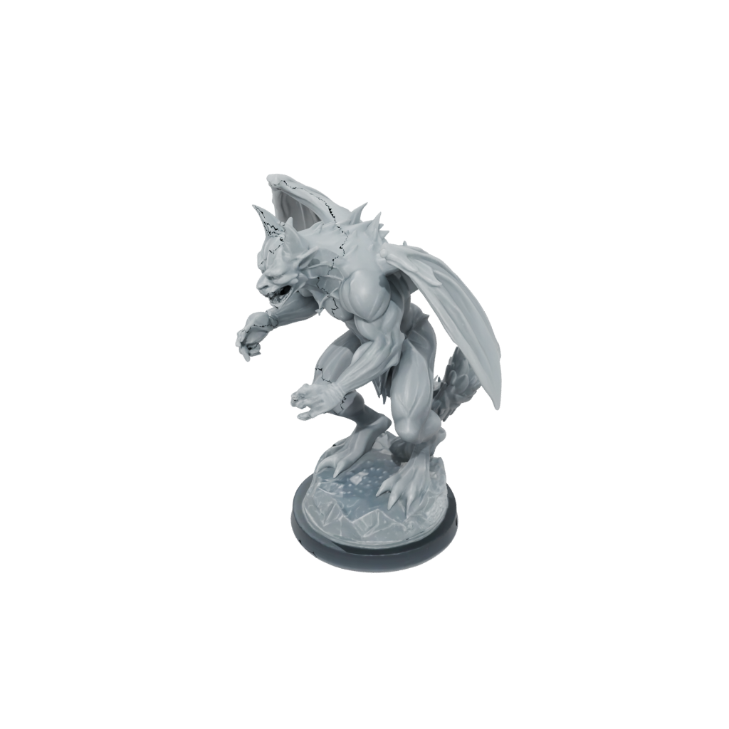 Crystal Gargoyle Sentinel — tabletop minis 3D print model, STL