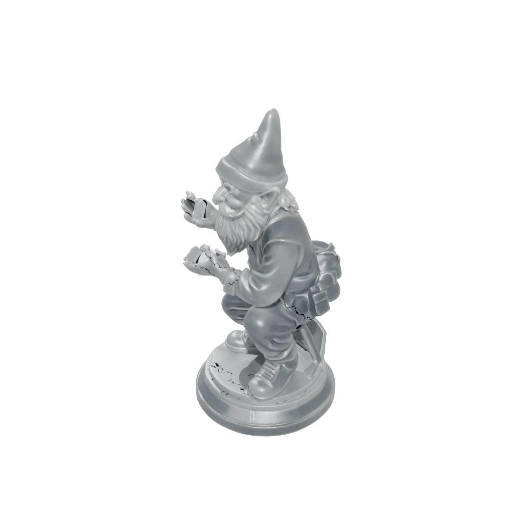 Crystal Gnome Tinkerer — tabletop minis 3D print model, STL