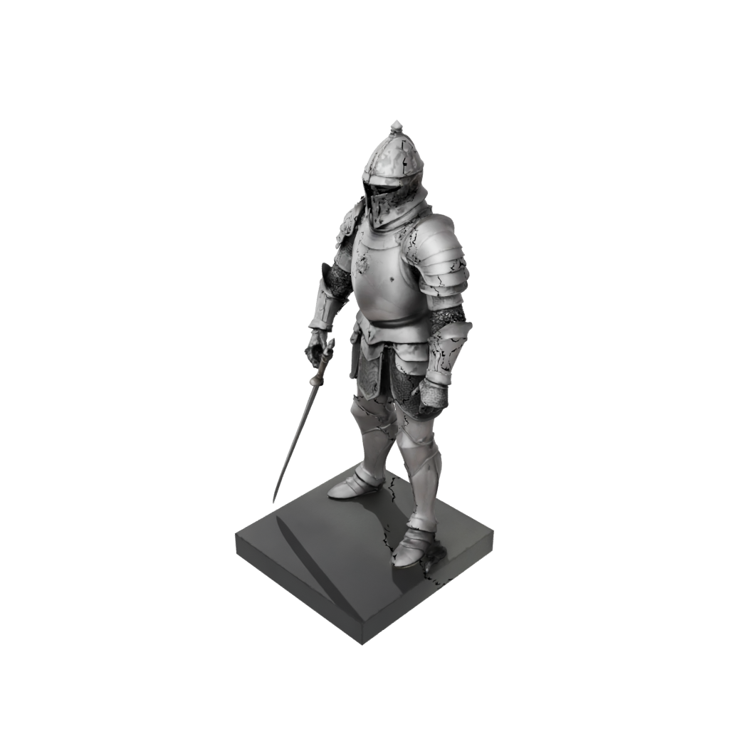 Crystal Knight In Full Plate Armor