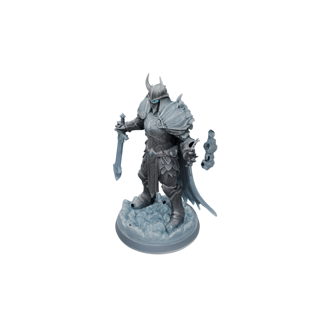 Crystal Lich King — tabletop minis 3D print model, STL