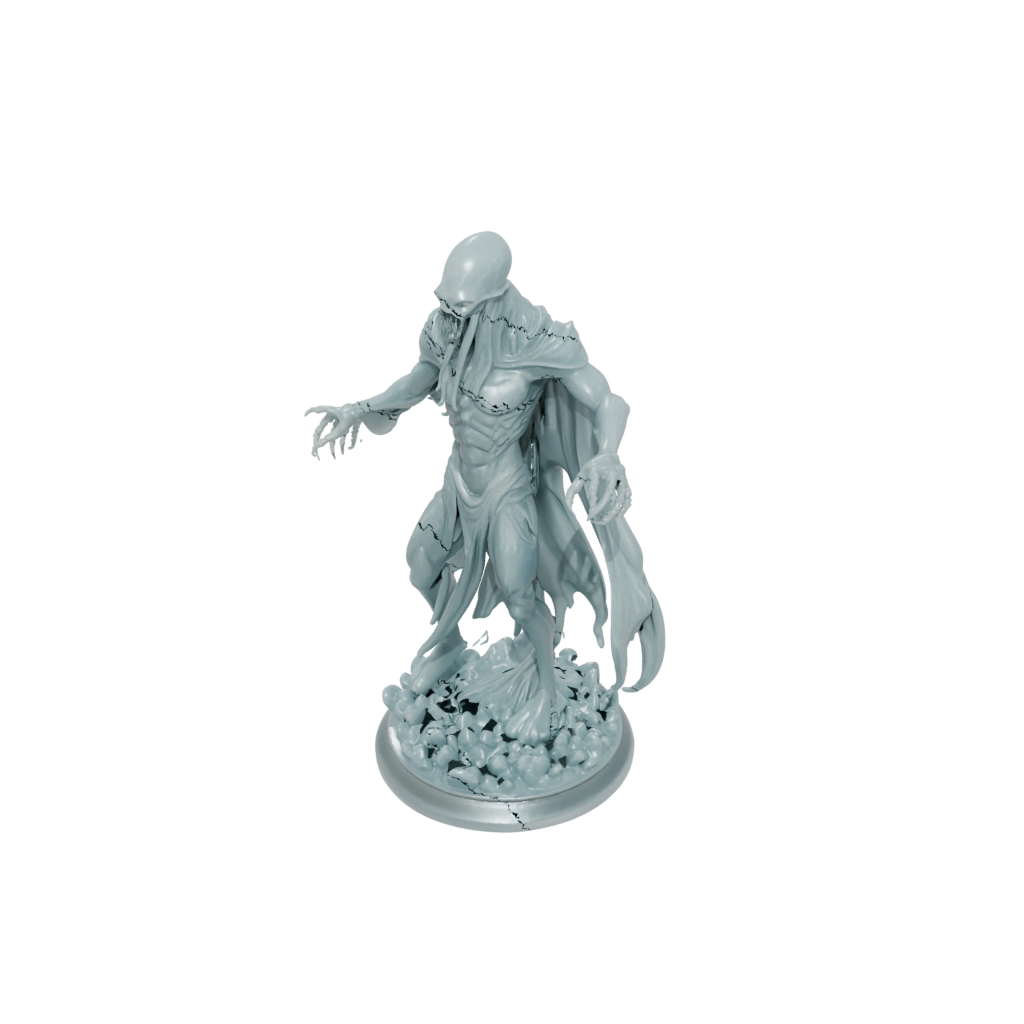 Crystal Mind-Flayer Style Aberration — tabletop minis 3D print model, STL