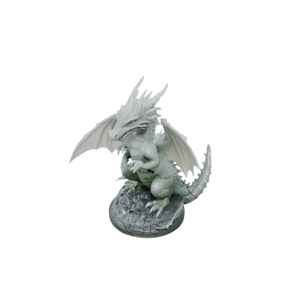 Crystal Young Dragon Wyrmling