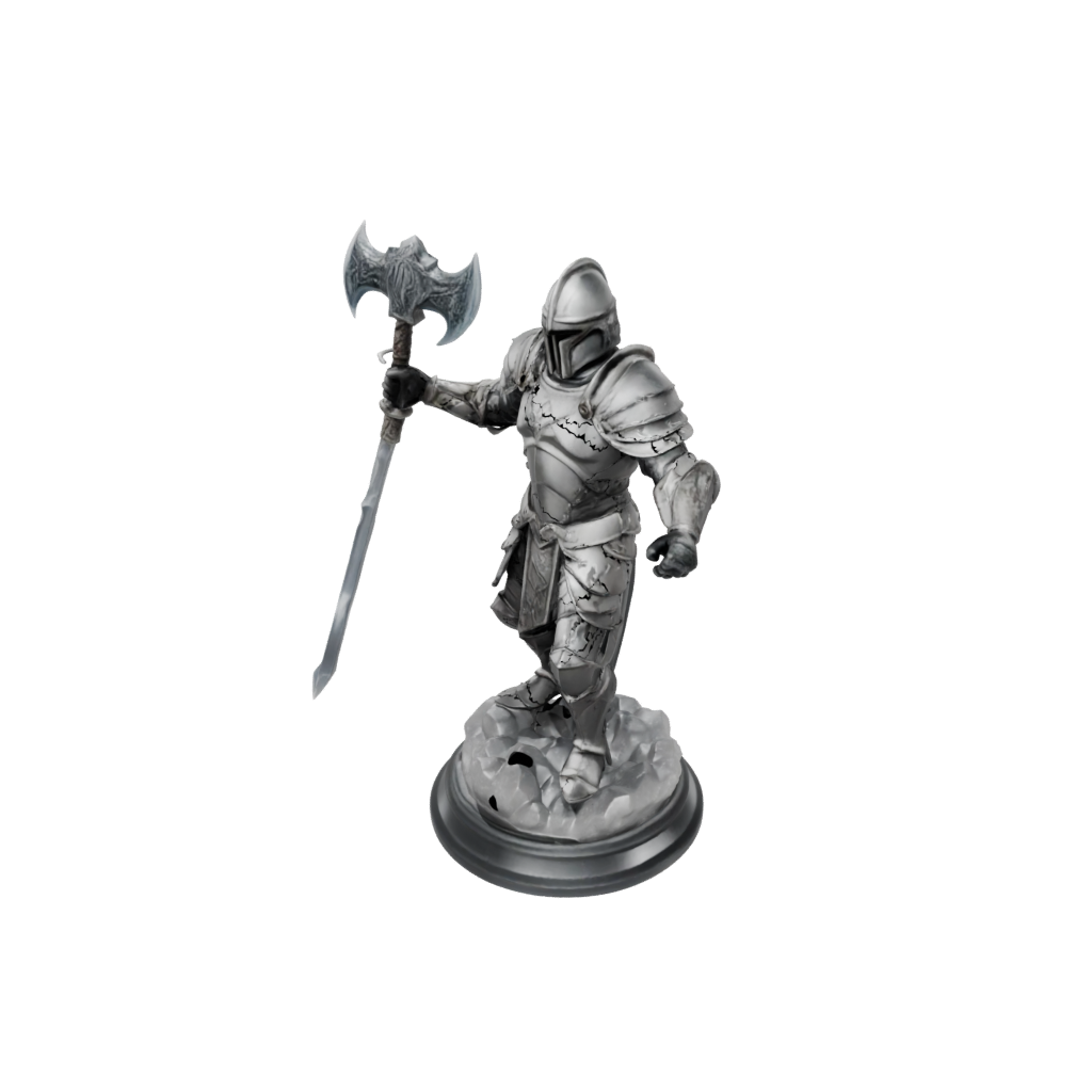Crystal Armored Paladin With War Maul