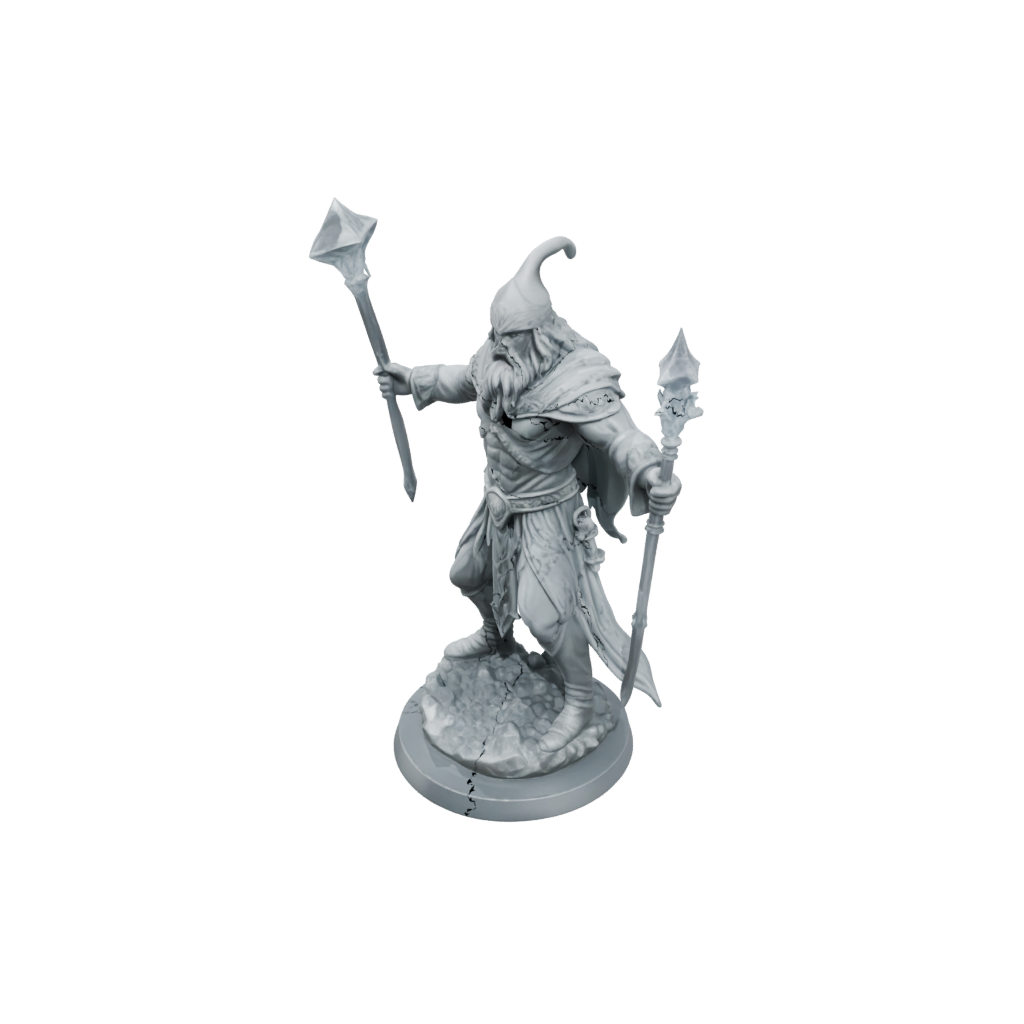 Crystal Battle Wizard With Staff