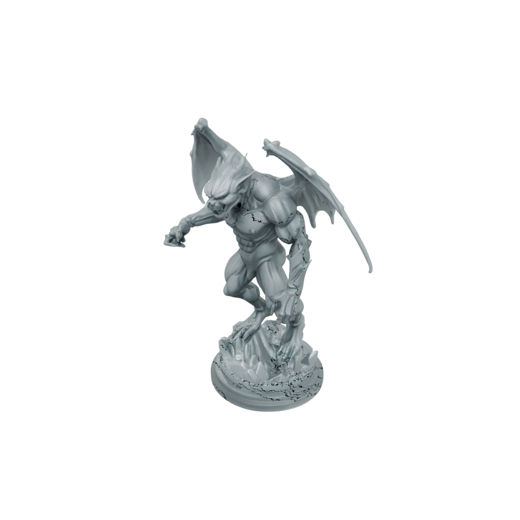 Crystal Gargoyle Sentinel — tabletop minis 3D print model, STL