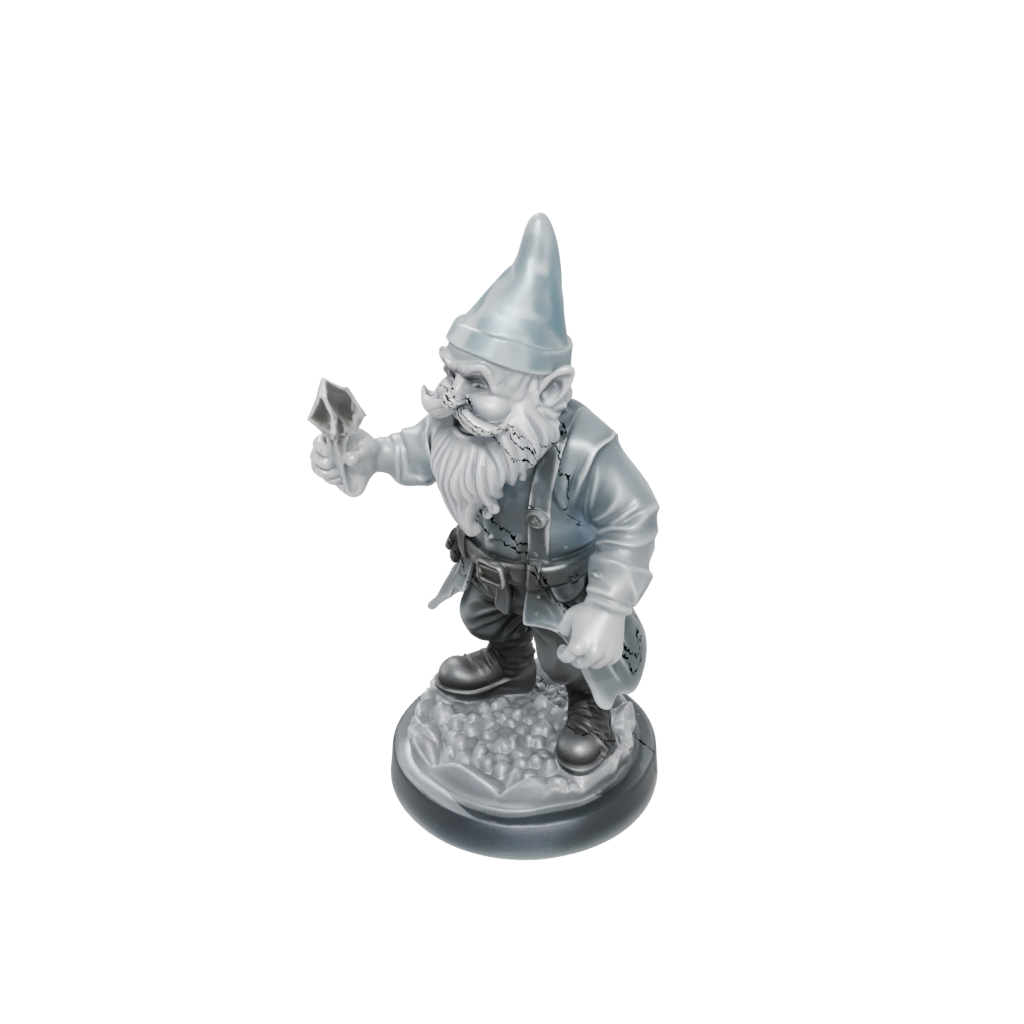 Crystal Gnome Tinkerer — tabletop minis 3D print model, STL