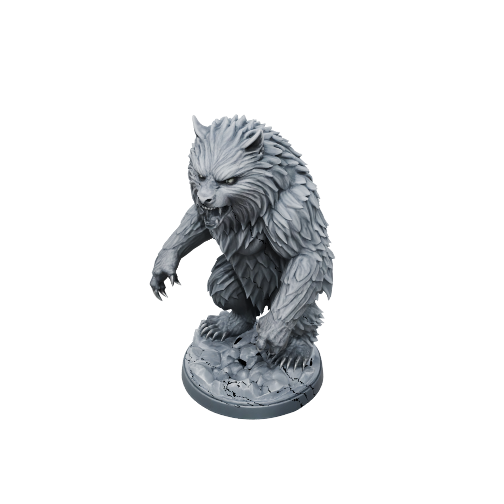 Crystal Owlbear Beast — tabletop minis 3D print model, STL