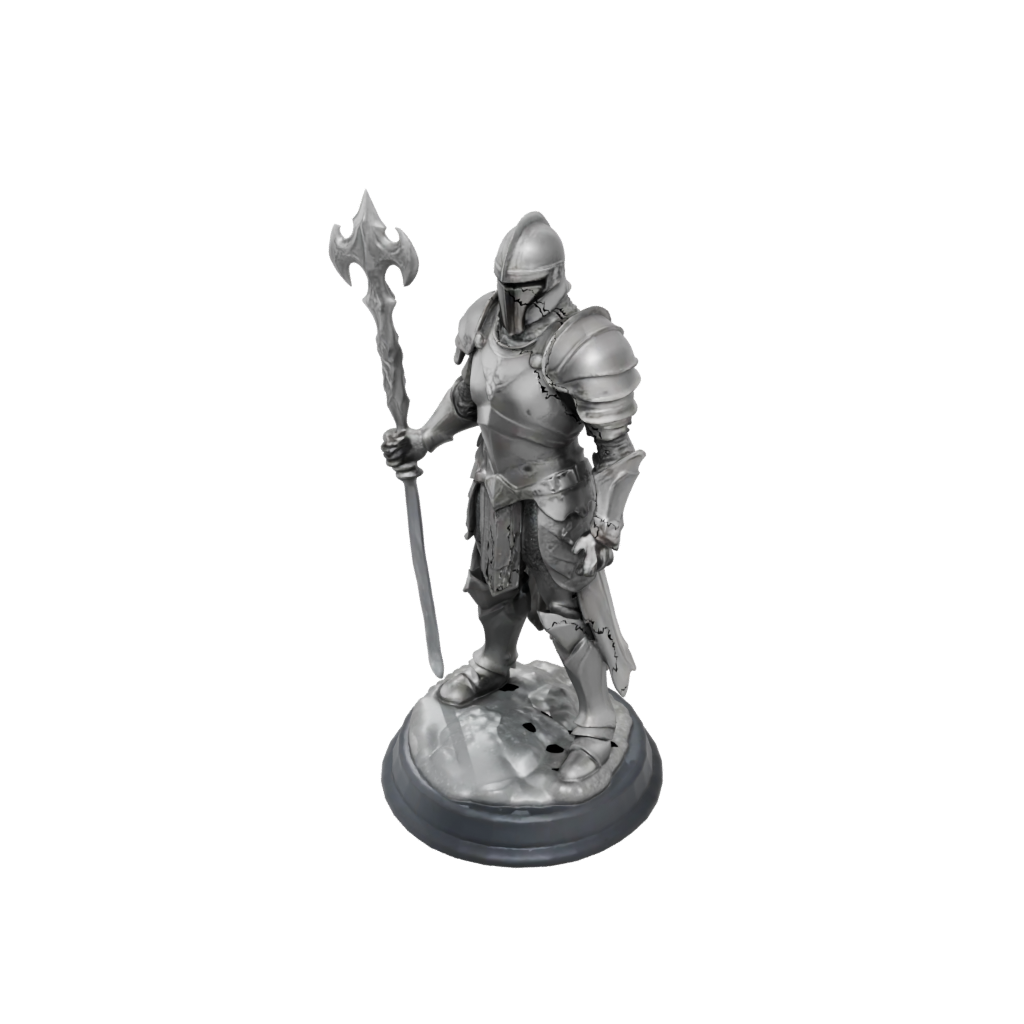Crystal Armored Paladin With War Maul