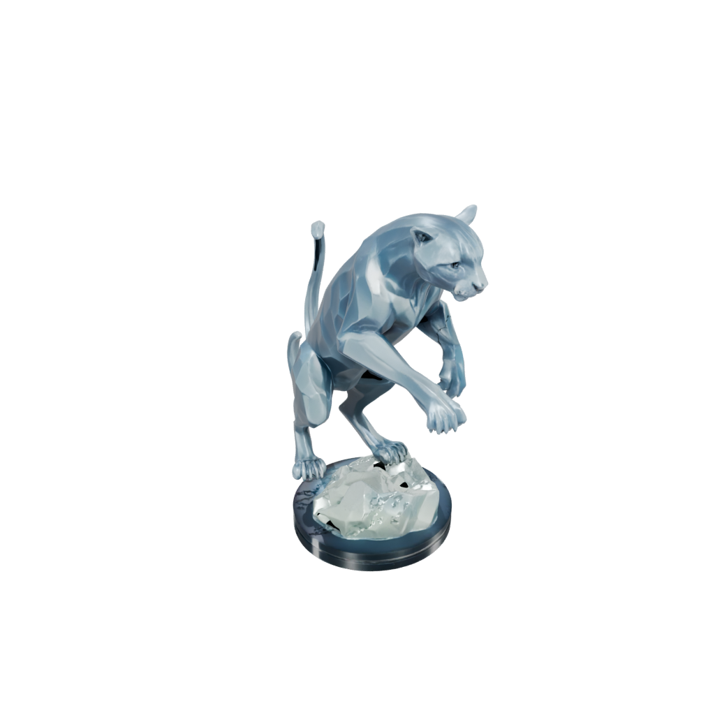 Crystal Displacer Panther — tabletop minis 3D print model, STL
