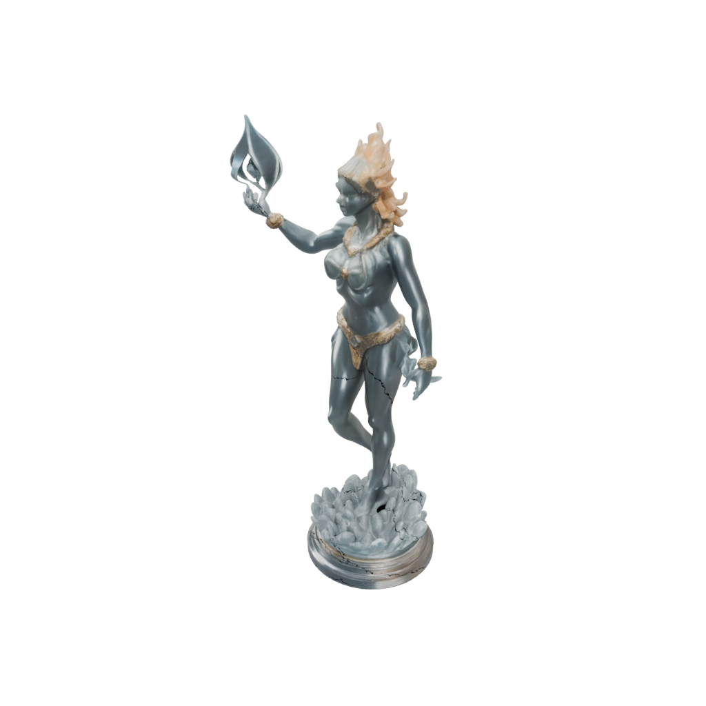 Crystal Fire Genie Efreet