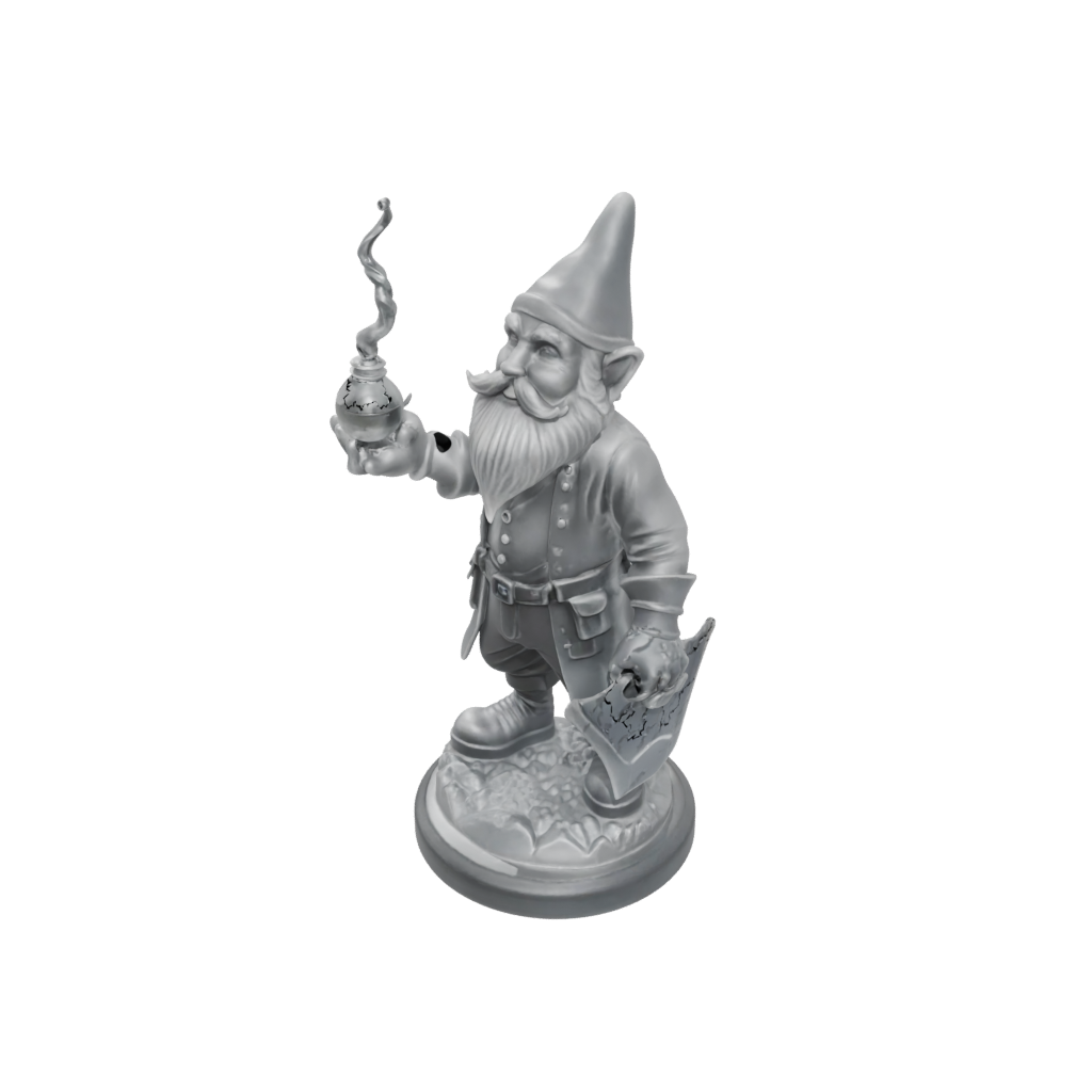 Crystal Gnome Tinkerer — tabletop minis 3D print model, STL
