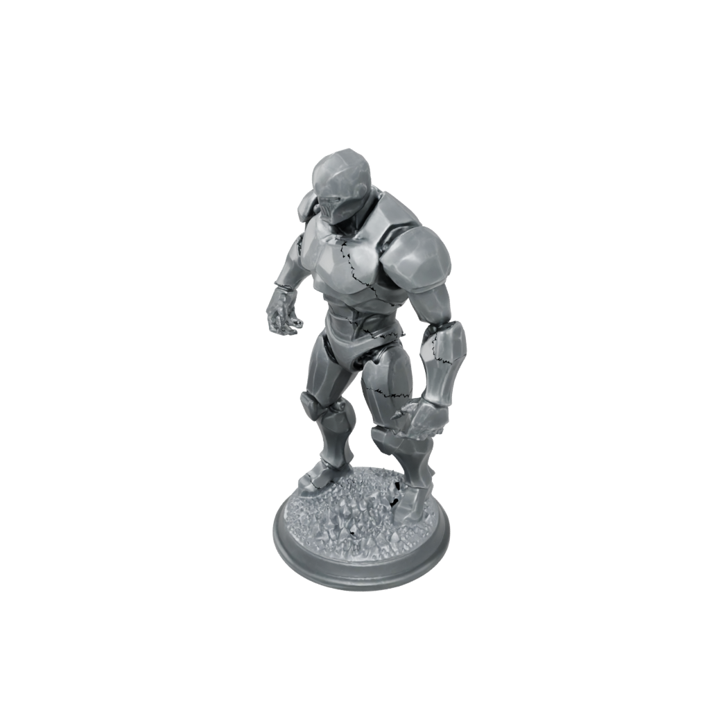 Crystal Iron Golem — tabletop minis 3D print model, STL