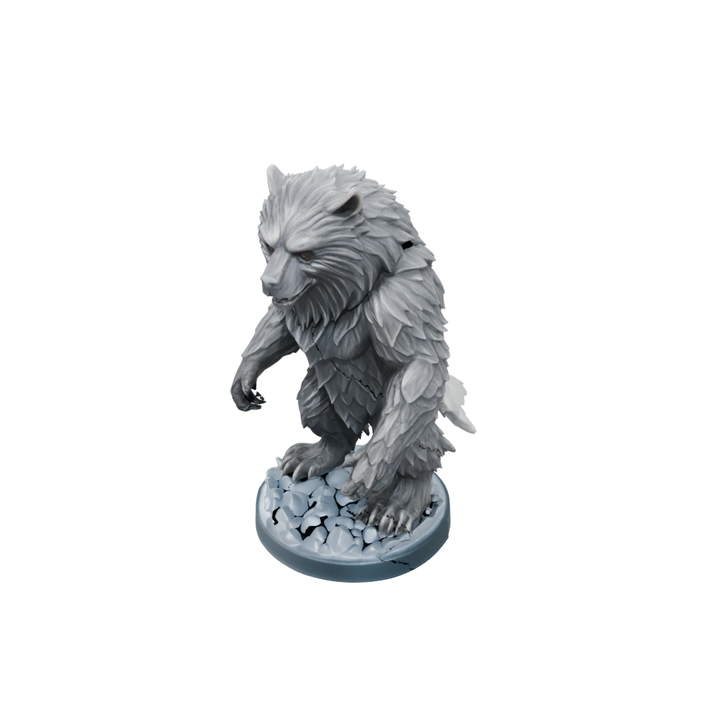 Crystal Owlbear Beast — tabletop minis 3D print model, STL