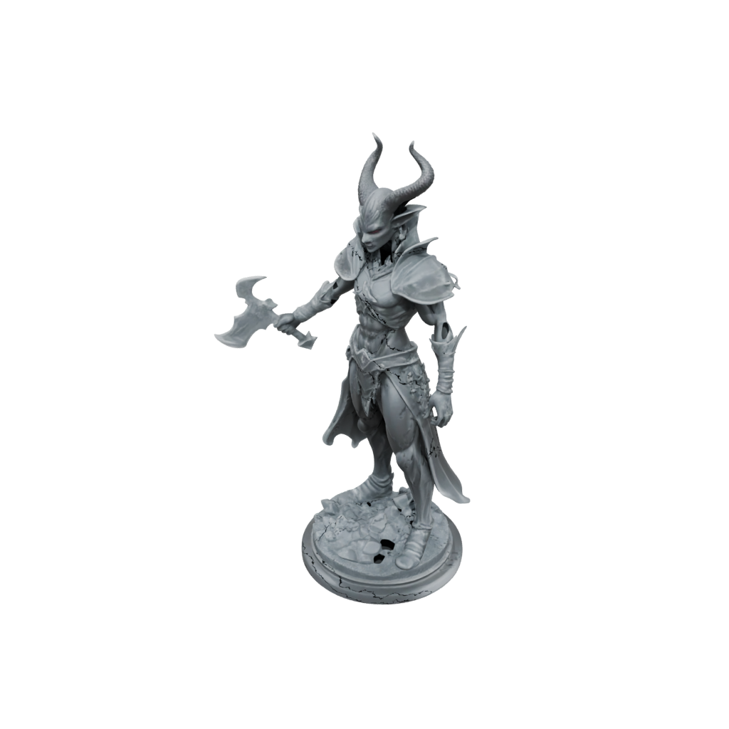 Crystal Tiefling Warlock